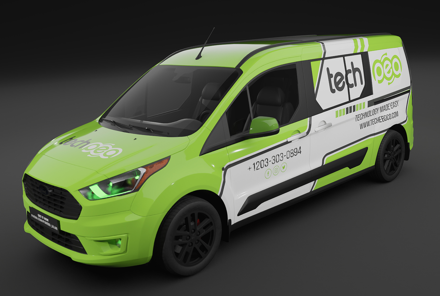 echo tech car wrap design 316886