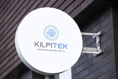 Tech logo mockup design